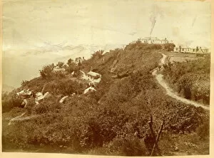 Sepia Collection: Aerial view of Newcastle, Jamaica, West Indies