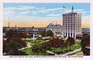 Aerial view of Plaza, Pensacola, Florida, USA Aerial view of Plaza, Pensacola, Florida, USA