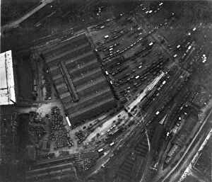 Marylebone Collection: Aerial View - Railway Goods Station at Marylebone Station