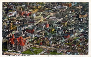 Images Dated 15th December 2020: Aerial View of Richmond, Indiana, USA