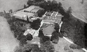 Villa Prints: Aerial view of Rose Hill in Longley Lane, Northenden, Manchester