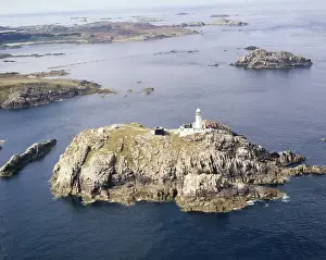 Scilly Prints: Aerial view of Round Island, Isles of Scilly