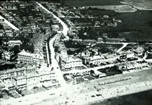 Wight Prints: Aerial view of Sandown, Isle of Wight