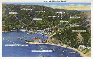 Sightseeing Gallery: Aerial view, Santa Catalina Island, California, USA
