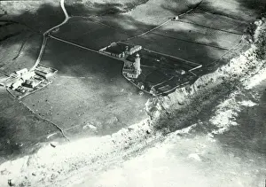 Catherines Prints: Aerial view of St Catherines Lighthouse, Isle of Wight