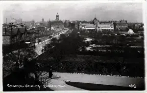 Durham Prints: Aerial View, Sunderland, County Durham