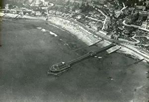 Ventnor Prints: Aerial view of Ventnor, Isle of Wight