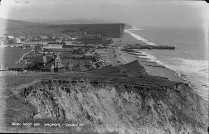 Bridport Prints: Aerial View of West Bay, Bridport