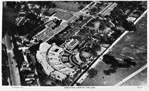 Aerial view of the Zoo, Regents Park, London