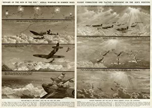 Formations Collection: Aerial warfare in summer skies by G. H. Davis