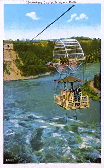Waterfalls Prints: Aero Cable, Niagara Falls, New York State, USA