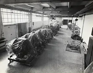 Erding Prints: Aero Engine in Dust Proof Covers in the Headquarters of ?