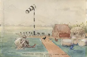 Art Work Prints: Aerodrome Control Office, Nyeri, Kenya