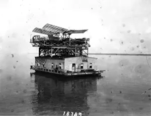 Catapult Prints: The Aerodrome ready for flight rests on the catapult
