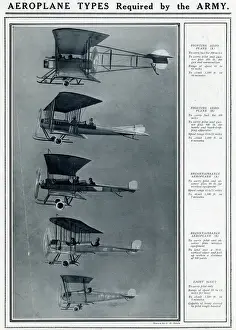 Required Prints: Aeroplane types required by the army by G. H. Davis
