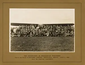 Aeroplane at works of Petters Ltd