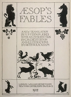 Aesop Gallery: Aesop / Title Page / Rackham