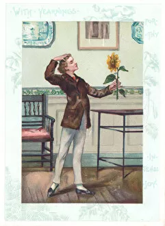 Aesthetic Gallery: Aesthetic young man with sunflower
