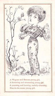 Aesthetic Gallery: Aesthetic young woman with lute