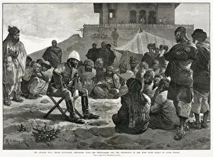 Discussion Prints: The Afghan War: Major Cavagnari arranging with the shinwarries for the protection of