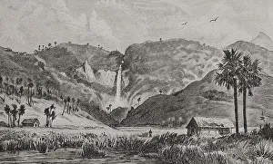 Cascade Prints: Africa. Arthington Waterfall on the M'Brische River