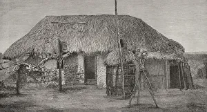 Colonisation Prints: Africa. The Congo. German station of Mukenge