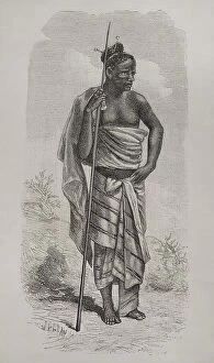 Images Dated 5th May 2021: Africa. Congo. Man of the Bateke tribe (High Alima)