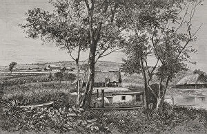 Overview Collection: Africa. The Congo. View of Leopoldville, April, 1882