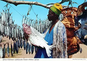 Midday Prints: Africa - Fisherman and catch