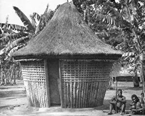 Chiefs Prints: Africa Lake Nyasa Chief's house pre-1900