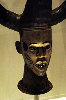 Images Dated 4th April 2008: Africa. Nigeria. Ekoi mask. 19th century. British Museum. Lo