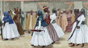 Richness Prints: Africa. Sierra Leone. Funeral procession
