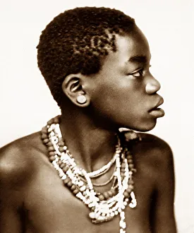 Zulus Prints: Africa Zulu Girl pre-1900