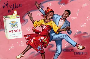African American Couple Dancing