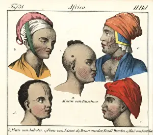 Ethnography Prints: African peoples: Katsina, Jakoba, Lussi, Dombu and Felatah