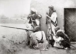 Afghanistan Gallery: Afridi solders from the Khyber Pass - north west frontier