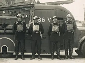 Dulwich Prints: AFS men stationed at Brixton, WW2