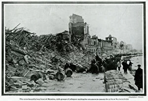 Images Dated 5th December 2016: Aftermath of earthquake at Messina, Sicily 1908