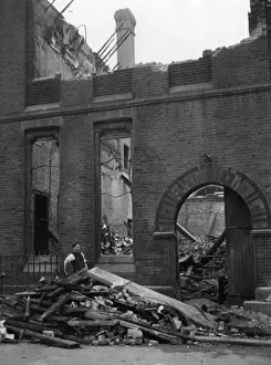 Structural Prints: Aftermath of fire at Eccleston Place, Victoria, London SW1