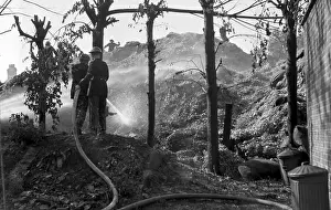 Aftermath of a fire, Fire Force Area 34, WW2