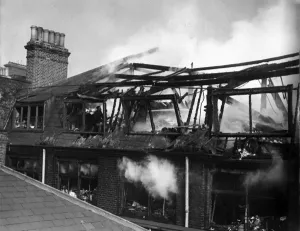 Images Dated 6th February 2012: Aftermath of fire, Salisbury Square, London