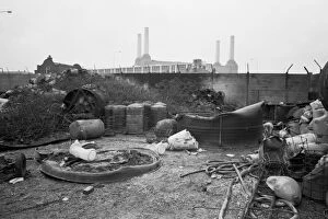 Images Dated 31st May 1975: The aftermath of a fire at Sleaford Street, Battersea