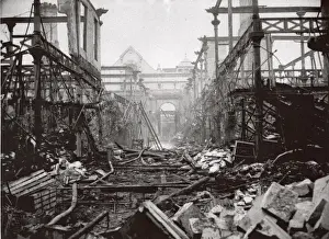 Smithfield Prints: Aftermath of major fire, Smithfield Poultry Market, London