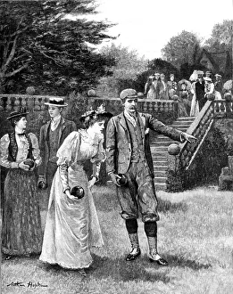 Afternoon Bowling at an English Country House, c. 1893