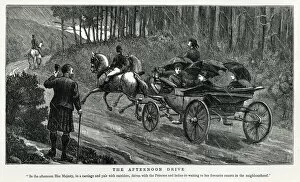 Balmoral Gallery: The Afternoon Drive, Queen Victoria with Beatrice