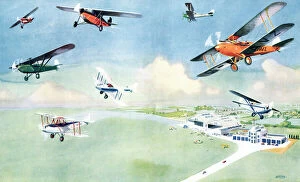 Westland Collection: An Afternoon At Home at a Modern Flying Club by Johns