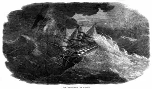 Images Dated 27th October 2015: The Agamemnon in a storm