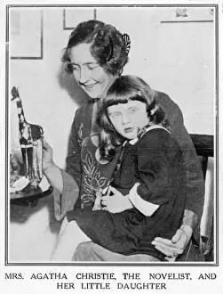 Agatha Christie and her daughter, 1926
