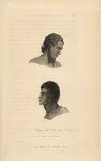 Aborigine Collection: Aged native of Otaheite (Tahiti) and New Hollander