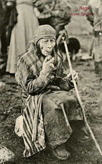 Features Gallery: Aged Sami Fortuneteller - Norway